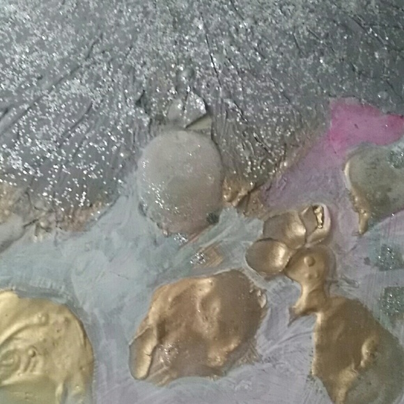 Glitter golden original painting. - Picture 1 of 3